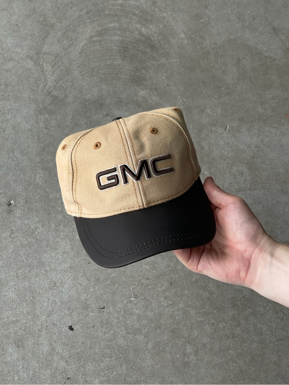 GMC Two-Tone Tan and Black Baseball Cap